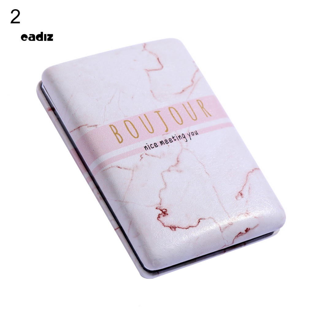 Gương Trang Điểm CADI Bằng Da Giả Nắp Gập Tiện Dụng Mang Theo Du Lịch