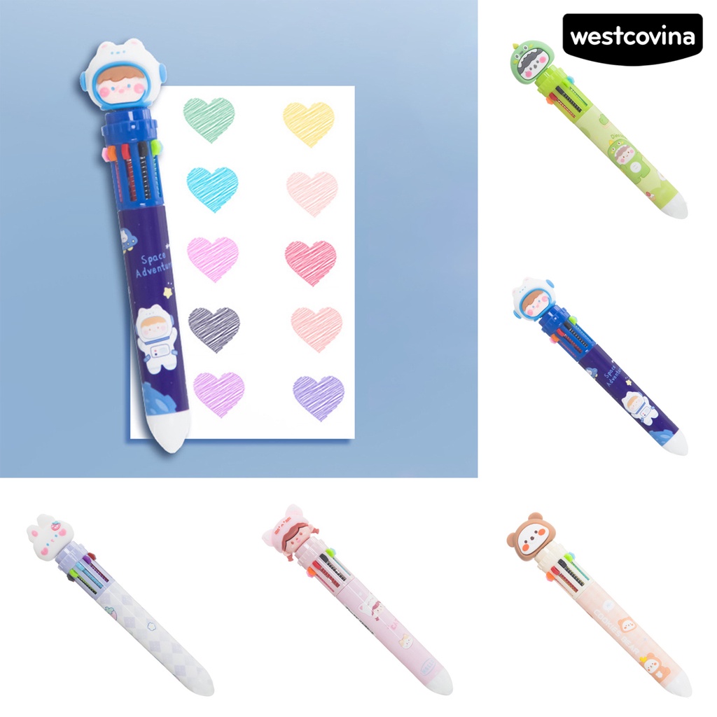 [WSTN]✎Bút Bi Dạng Đẩy Thoải Mái Họa Tiết Thỏ Hoạt Hình Cho Học Sinh