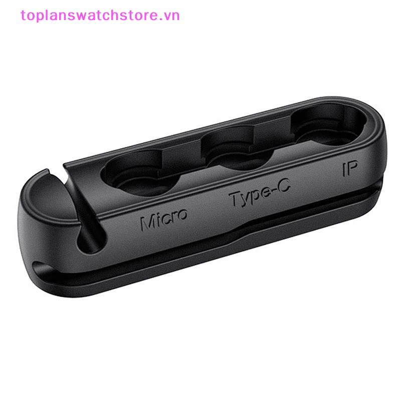 Hộp Đựng Cáp Sạc Từ Tính Màu Đen Nhỏ Gọn