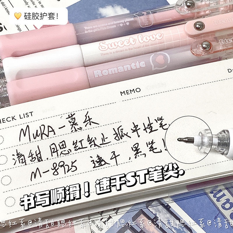 Set 4 Bút Bi Đen Nhanh Khô Ngòi 0.5MM