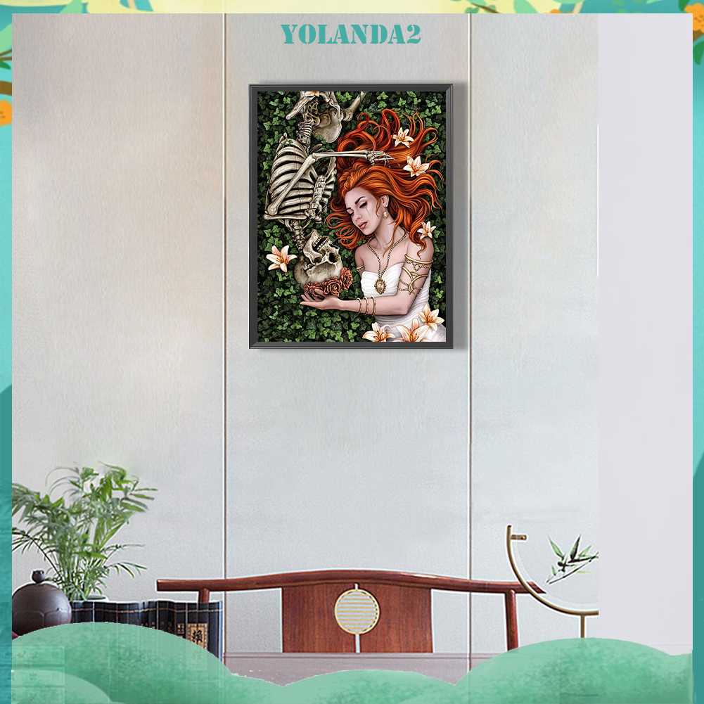 Tranh Đính Đá Kim Cương Toàn Bộ 5D DIY Hình Vẽ Nữ Thần Trang Trí Nhà Cửa