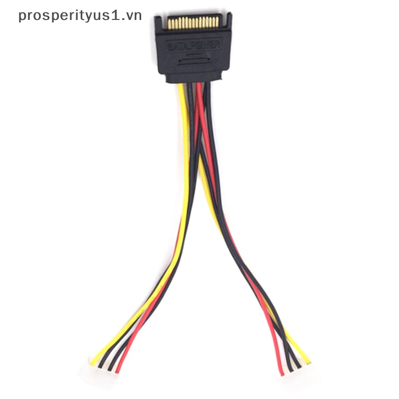 Cáp Nguồn Sata 15Pin Hai Cổng Sang Hai Cổng 4pin Sata