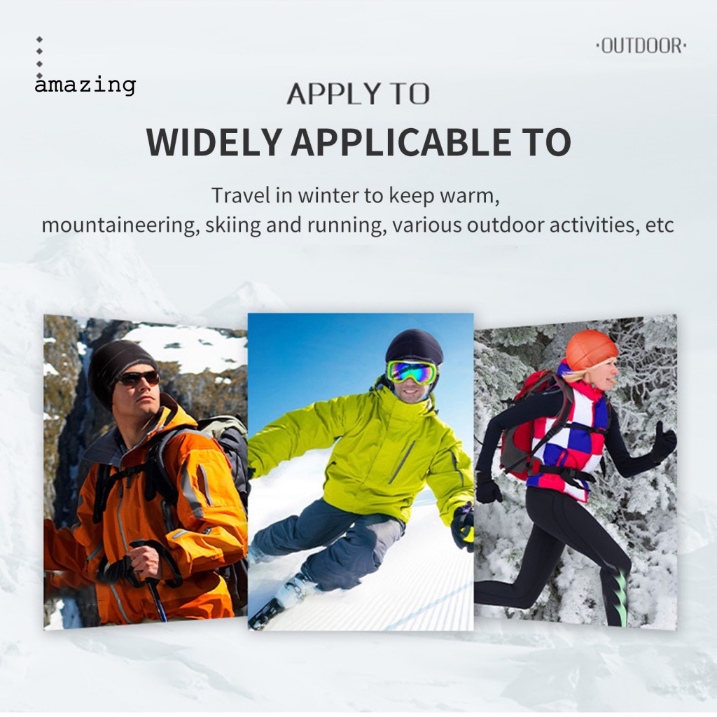 Mũ Đi Xe Đạp Unisex Bằng Vải Bông Chống Gió Co Giãn Thoải Mái Mặc Vào Mùa Đông