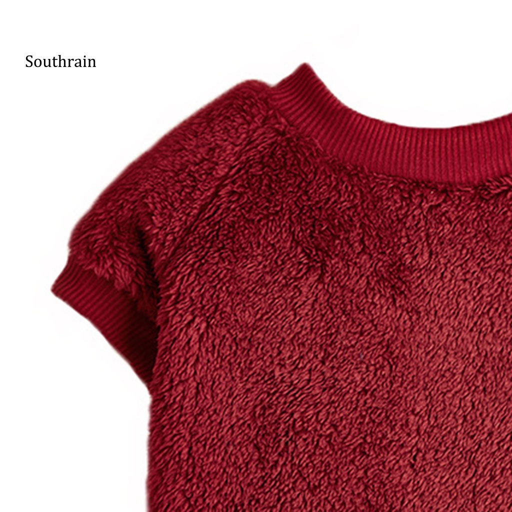 Áo Sweater 2 Lớp Bằng Polyester Giữ Ấm Mùa Thu Đông Chống Mài Mòn Cho Thú Cưng