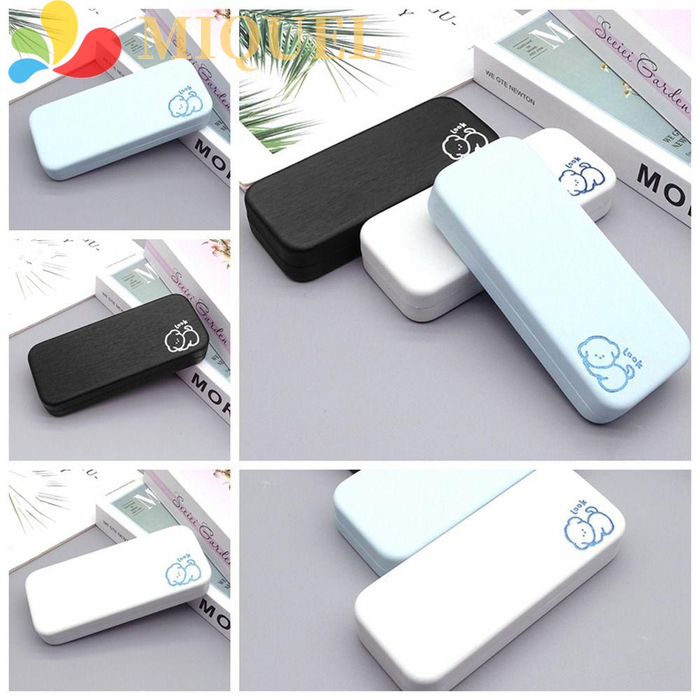 Hộp Đựng Mắt Kính Bằng Kim Loại In Chữ Hoạt Hình Dễ Thương Cho Nữ Giá Đỡ