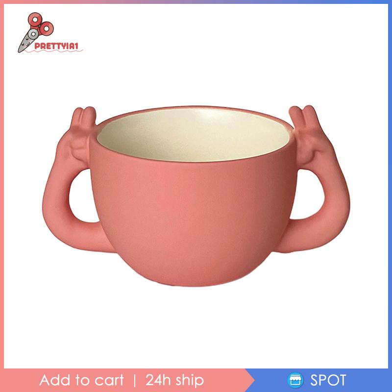 1 Cốc Sứ Uống Nước / Trà Sữa / Cà Phê Thiết Kế Độc Đáo Tiện Dụng Cho Gia Đình