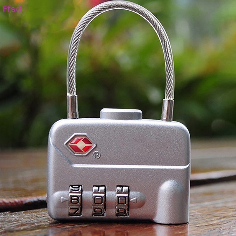 {Ffsd} 1 Khóa Vali Du Lịch Kết Hợp Cáp Kết Hợp Cho Ba Lô * Bán Chạy