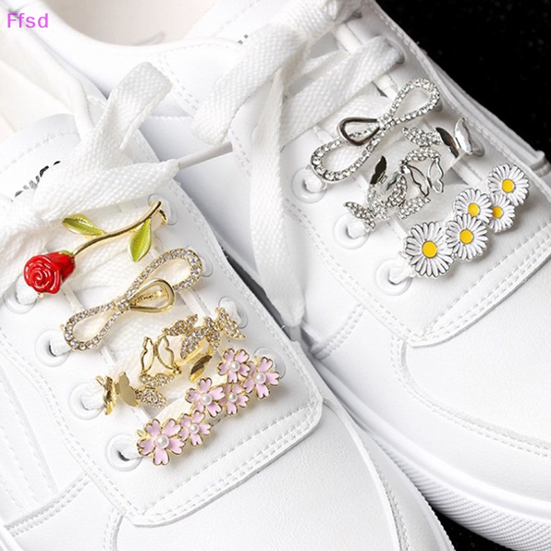 {Ffsd} Giày Thời Trang Đính Đá Kim Loại Ch Girl Quà Tặng Trang Trí * Bán Chạy