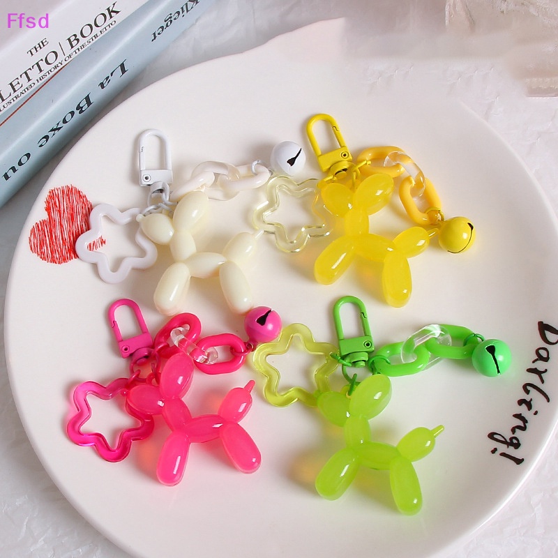 {Ffsd} 1 Móc Khóa Hình Chú Chó Hoạt Hình Màu Kẹo Dễ Thương Dành Cho Bạn Nữ * Bán Chạy