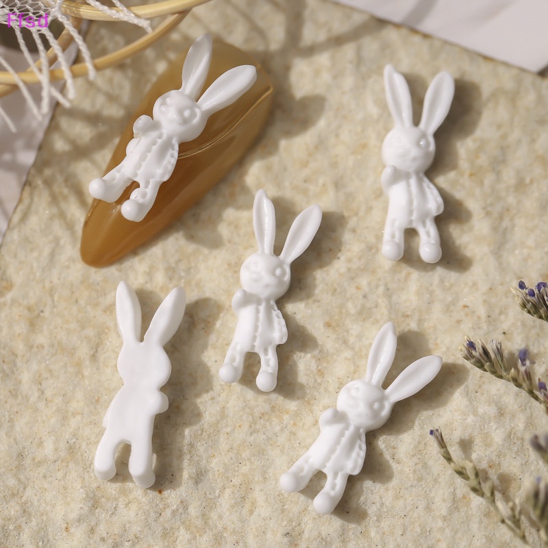 {Ffsd} Set 50 Phụ Kiện Trang Sức Móng Tay Thỏ Hồng Dễ Thương Nổi Tiếng Trên Mạng Đám Cưới * Bán Chạy