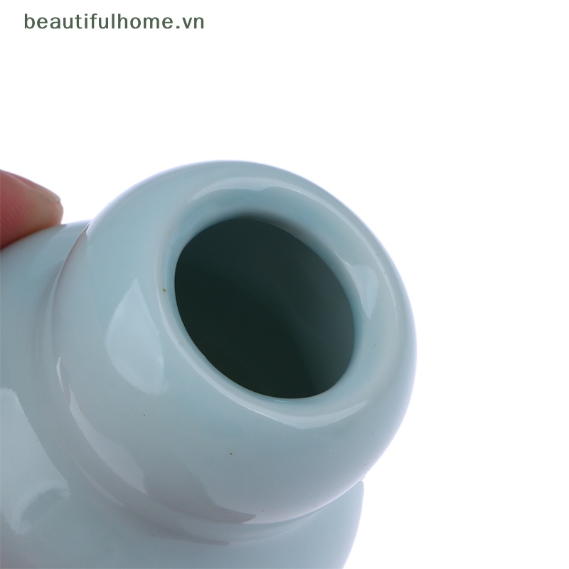 1 Hũ Đựng Thuốc Bằng Sứ Hình Quả Bầu Có Nắp Đậy Tiện Dụng