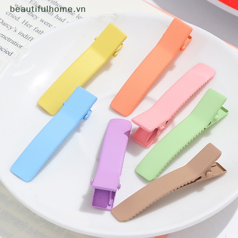 Set 10 Kẹp Tóc 4.7cm Màu Sắc Kẹo Ngọt Dành Cho Nữ