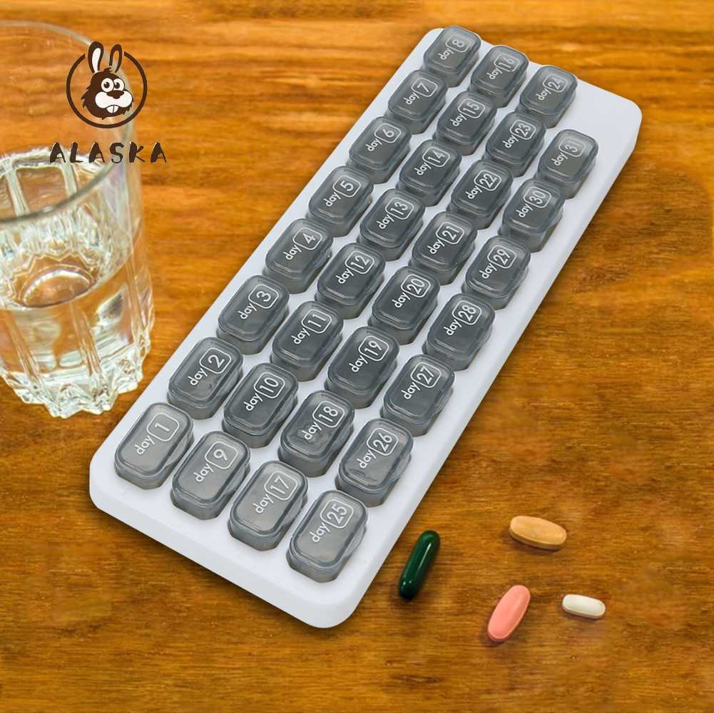 Hộp Đựng Thuốc Viên 31 Ngăn Trong Suốt Tiện Dụng