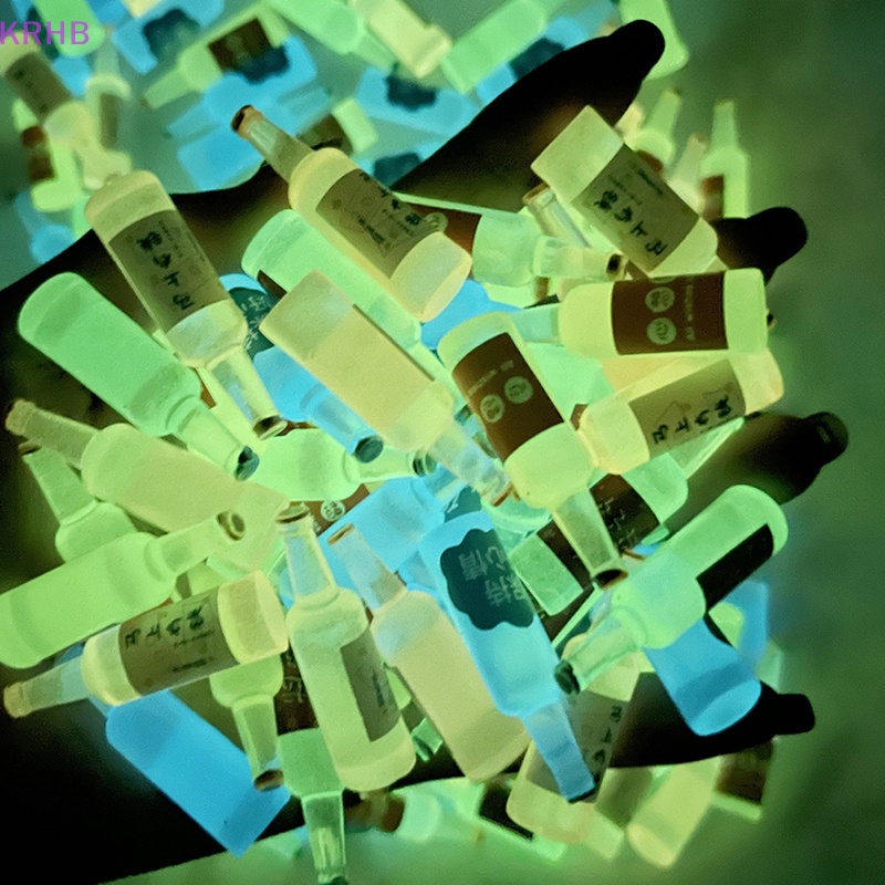 Set 5 Chai Nhựa Phát Quang Dùng Để Làm Đồ Trang Sức Thủ Công Trang Trí Nhà Búp Bê Mới