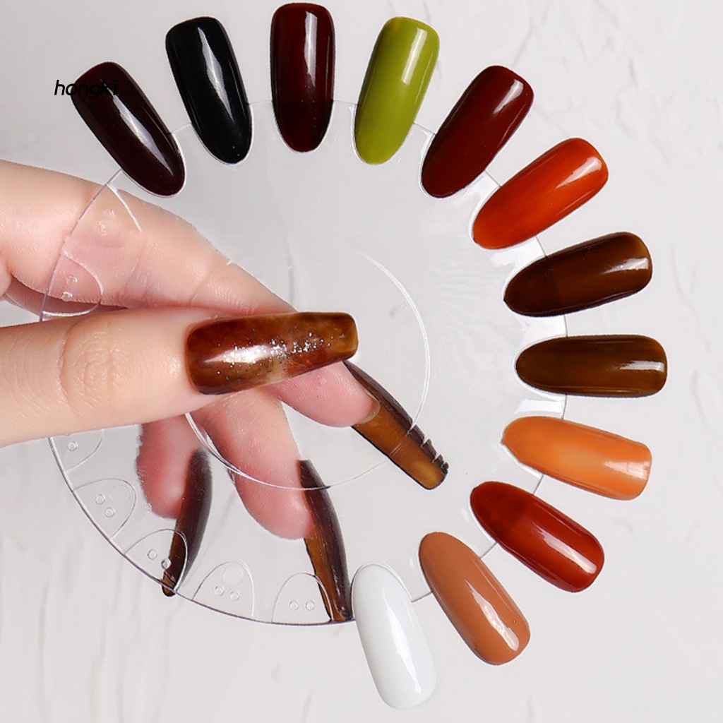 Đĩa Tròn Trưng Bày Màu Sơn Móng Tay Bằng Acrylic Nhẹ Có Thể Tháo Rời