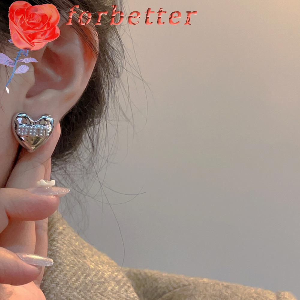 Bông Tai Hình Trái Tim Phong Cách Hàn Quốc Thời Trang Cho Nữ