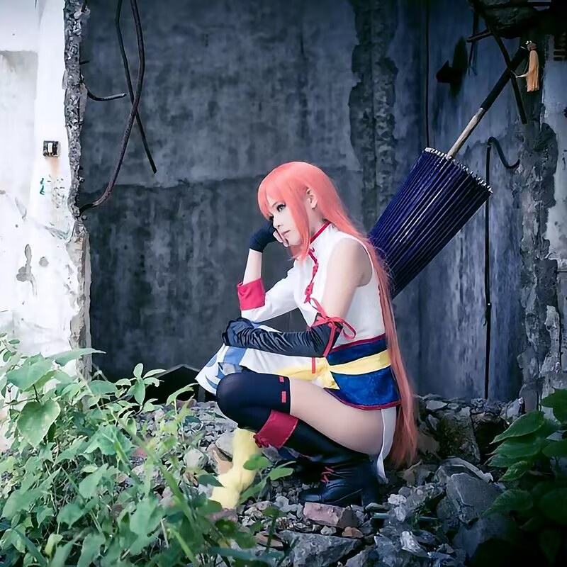 Đầm Sườn Xám Hóa Trang Nhân Vật Gintama Kagura