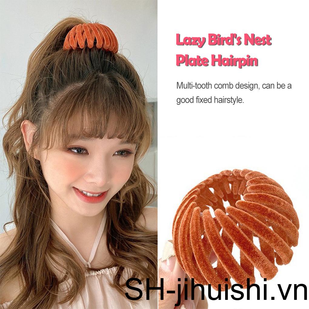 Kẹp Tóc Càng Cua Cố Định Tạo Kiểu Tóc Đuôi Ngựa Thời Trang Cho Nữ