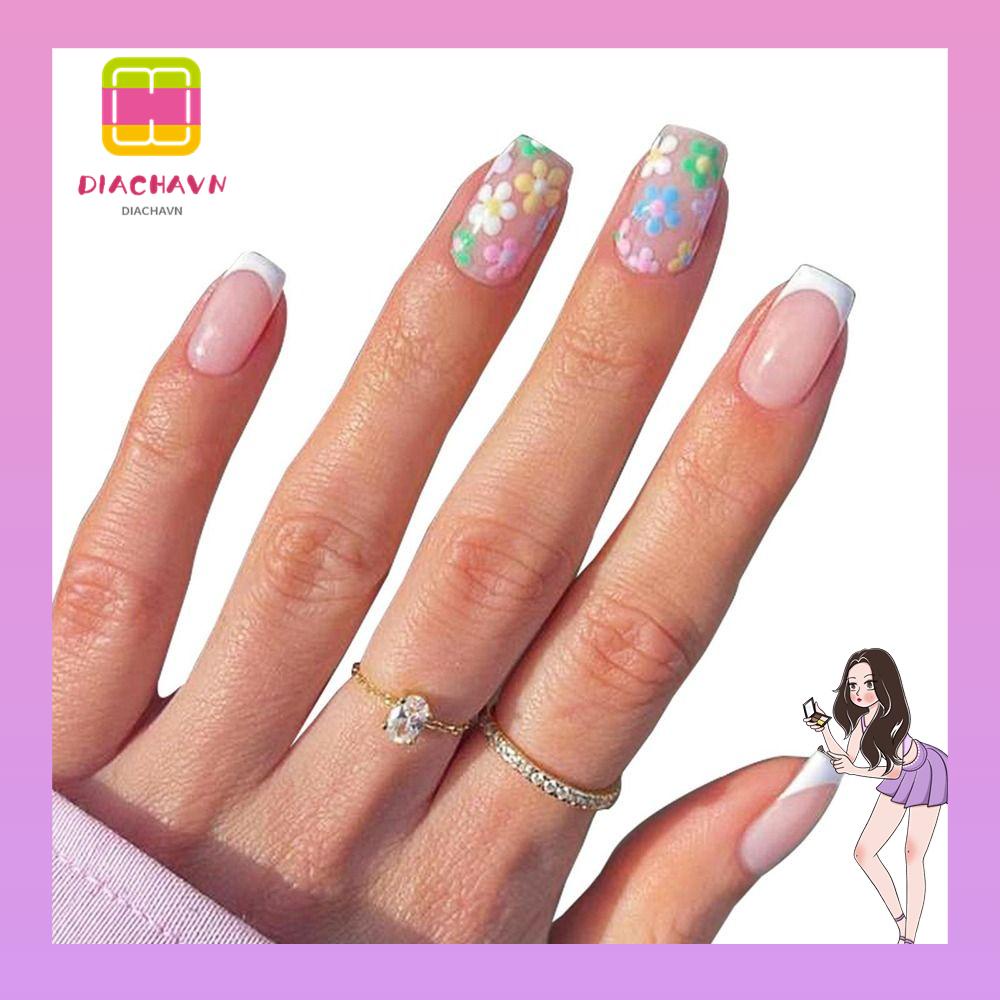 Móng Tay Giả Che Phủ Toàn Diện Tháo Rời Được Kiểu Pháp