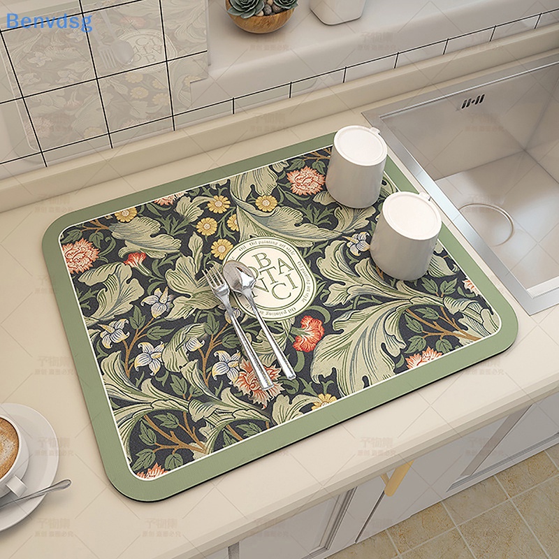 Benvdsg &gt; Thảm Cao Su Ráo Nước Siêu Thấm Hút Họa Tiết Retro