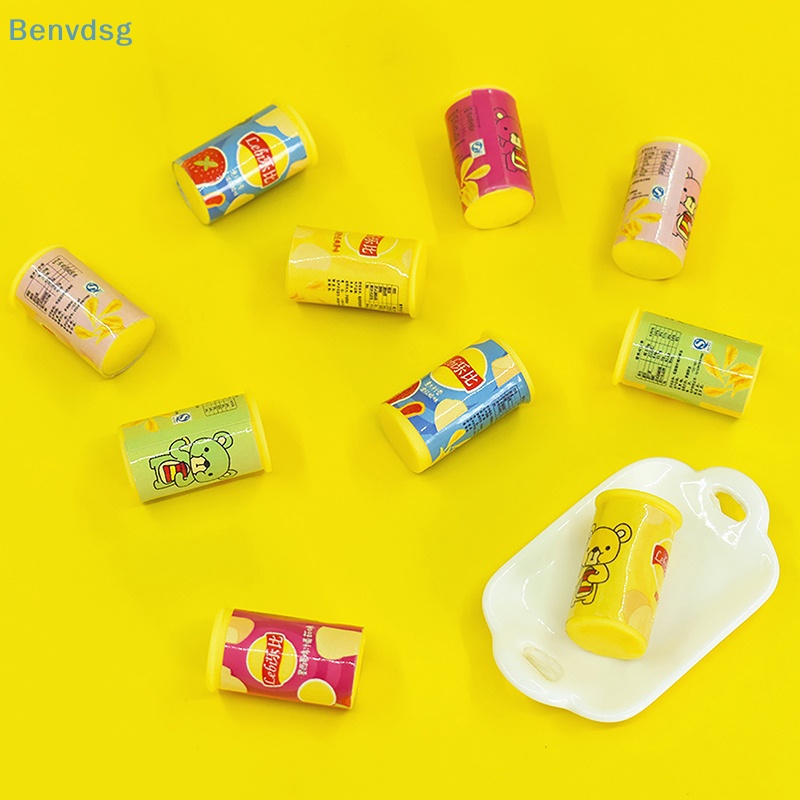 Set 2 Móc Khóa Hình Lọ Khoai Tây Chiên 3D DIY Trang Trí Nhà Búp Bê