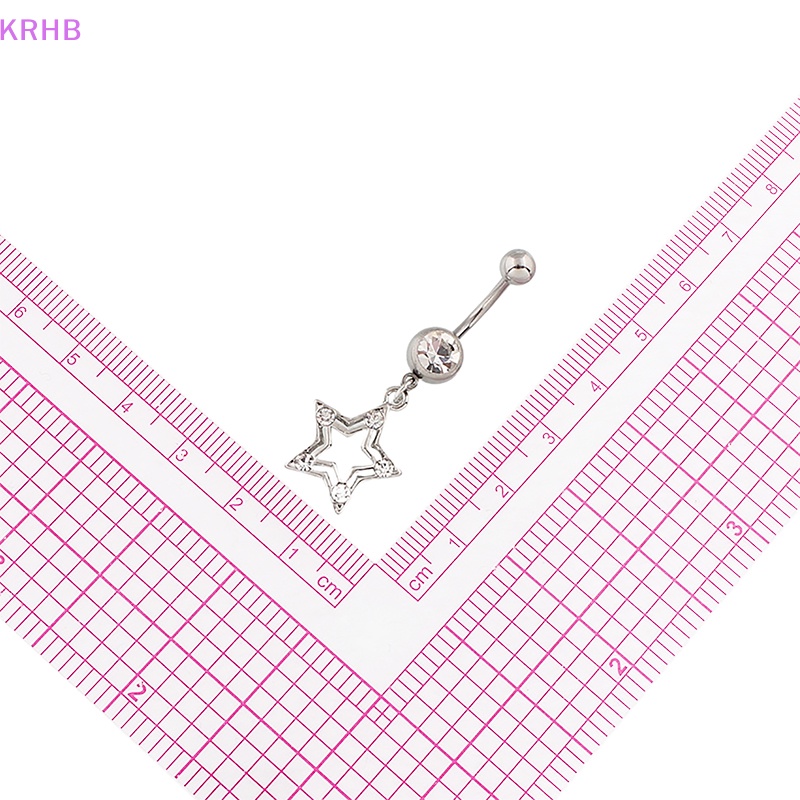 Khuyên Rốn Thép Không Gỉ Đính Đá Nhân Tạo Thời Trang Dành Cho Nữ Mới