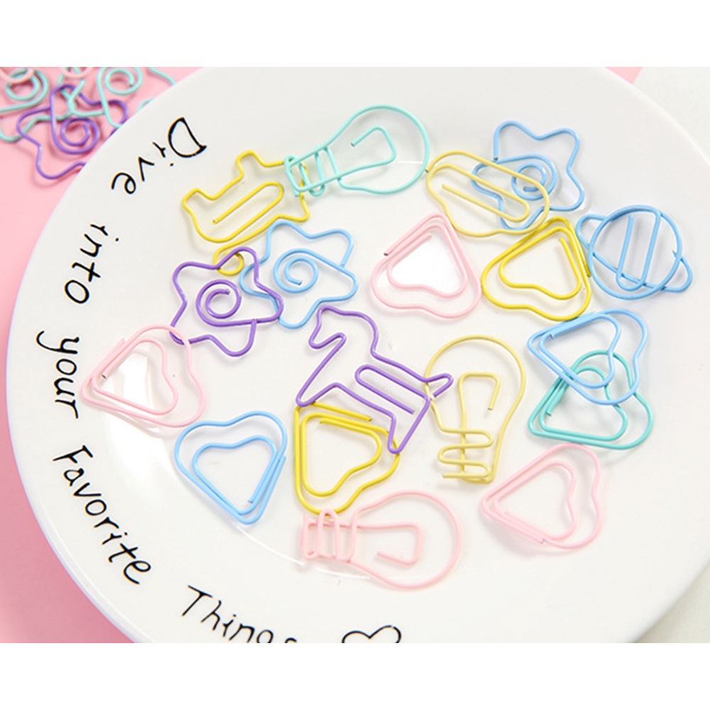 Set 10 Kẹp Giấy Đánh Dấu Trang Sách Dễ Thương