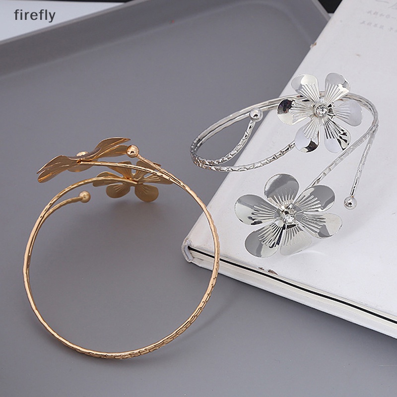 [firefly] Vòng Đeo Bắp Tay Dạng Chuỗi Xích Bằng Kim Loại Rỗng Họa Tiết Hình Học Khoét Rỗng Kiểu Bohemian