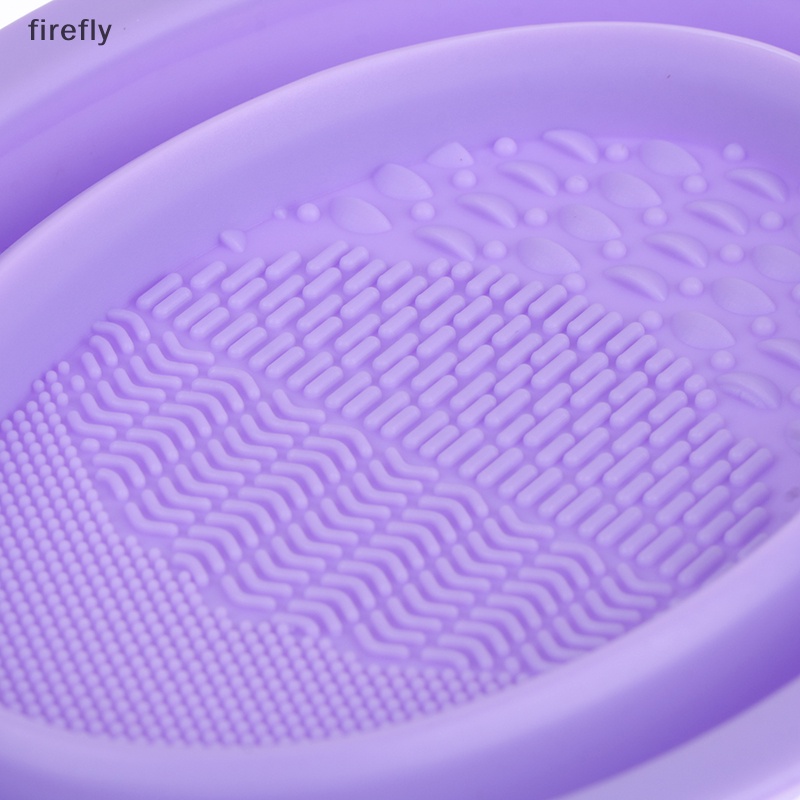 Dụng Cụ Vệ Sinh Cọ Trang Điểm Bằng Silicone Gấp Gọn Tiện Lợi