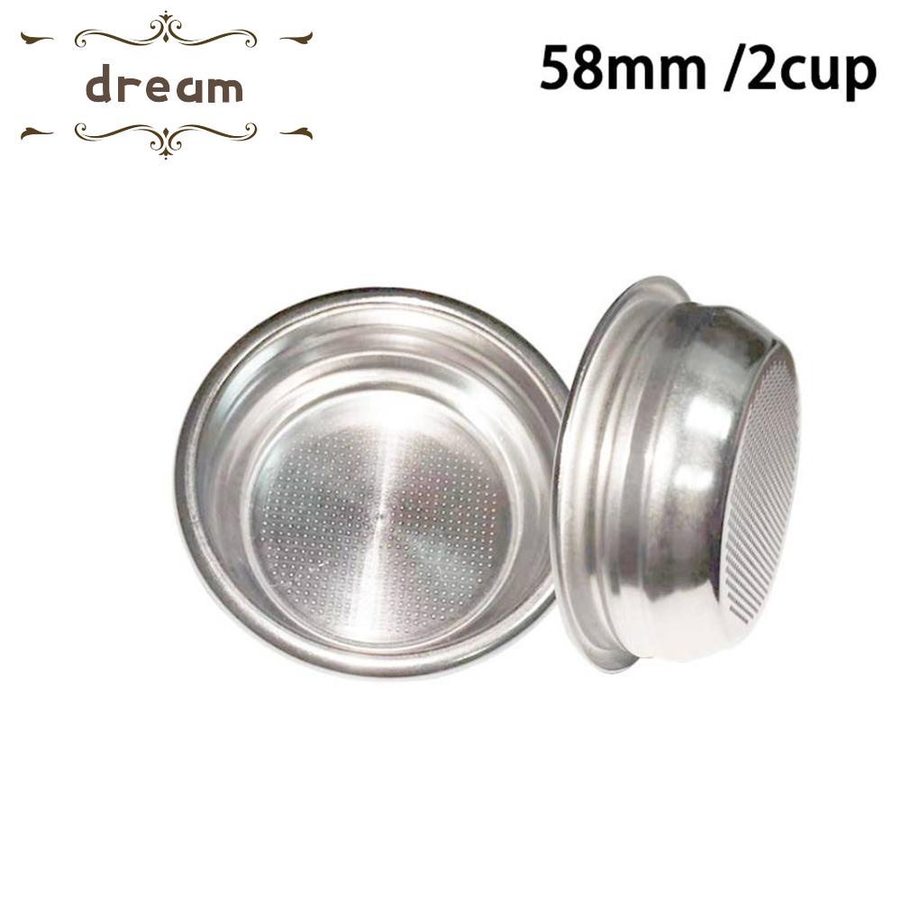 【DREAMLIFE】Coffee Filter 58mm Anti-corrosion Anti-rust Light Weight Reusable Silver