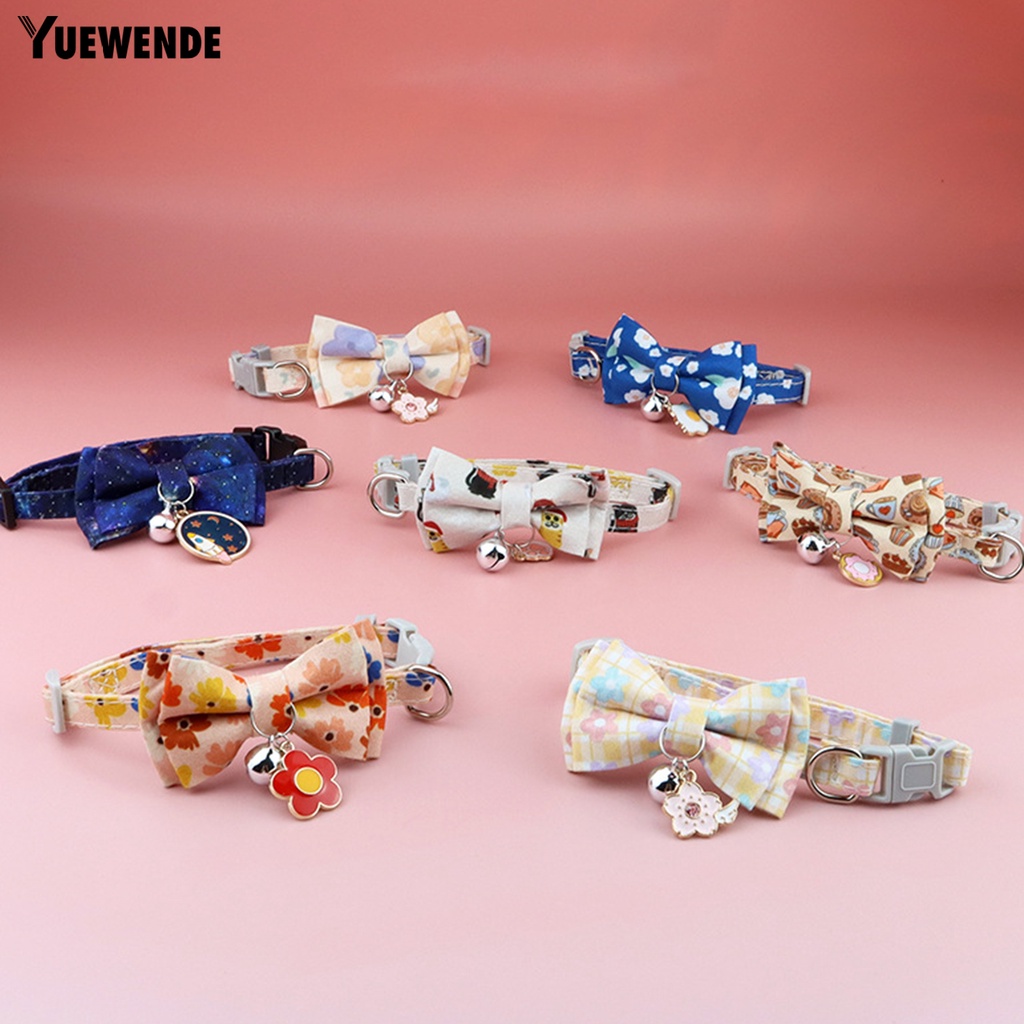 Yq.e Vòng Cổ In Họa Tiết Có Chuông Tháo Rời Được Dành Cho Mèo Cưng Trong Lễ Hội