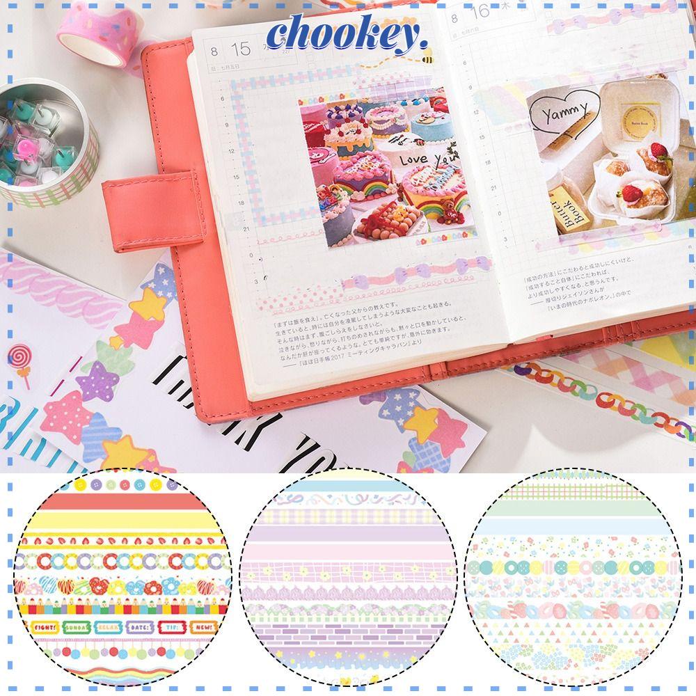 CHOOKEY Set 20 Cuộn Băng Dính Washi 5 Phong Cách Cổ Điển