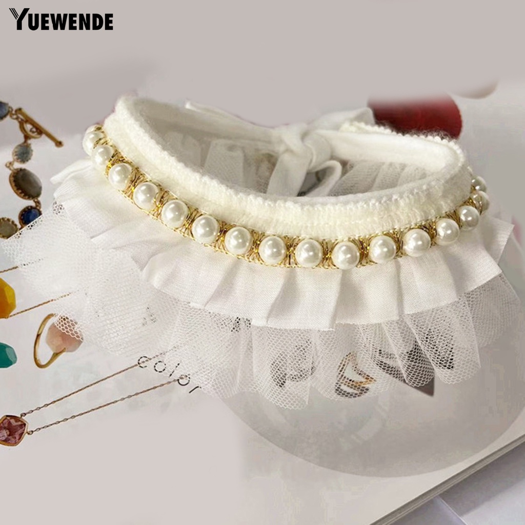 Yq.e Khăn Quàng Cổ Thú Cưng Nhiều Kích Thước Dễ Thương Với Nấm Ren Đen Để Chụp Ảnh Air Tag