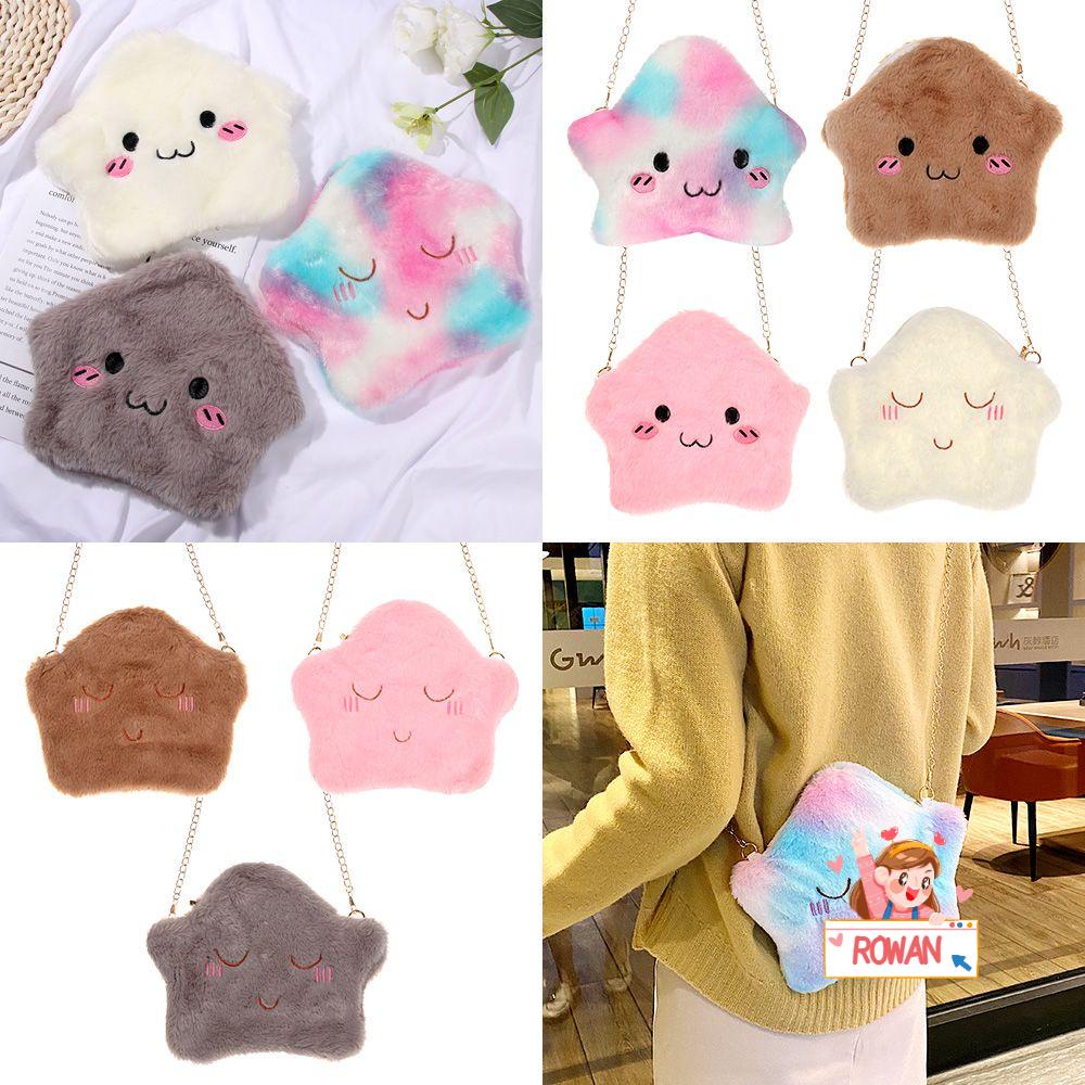 ROWANS Túi Đeo Chéo Hình Cầu Vồng Nhiều Màu Sắc Cho Bé