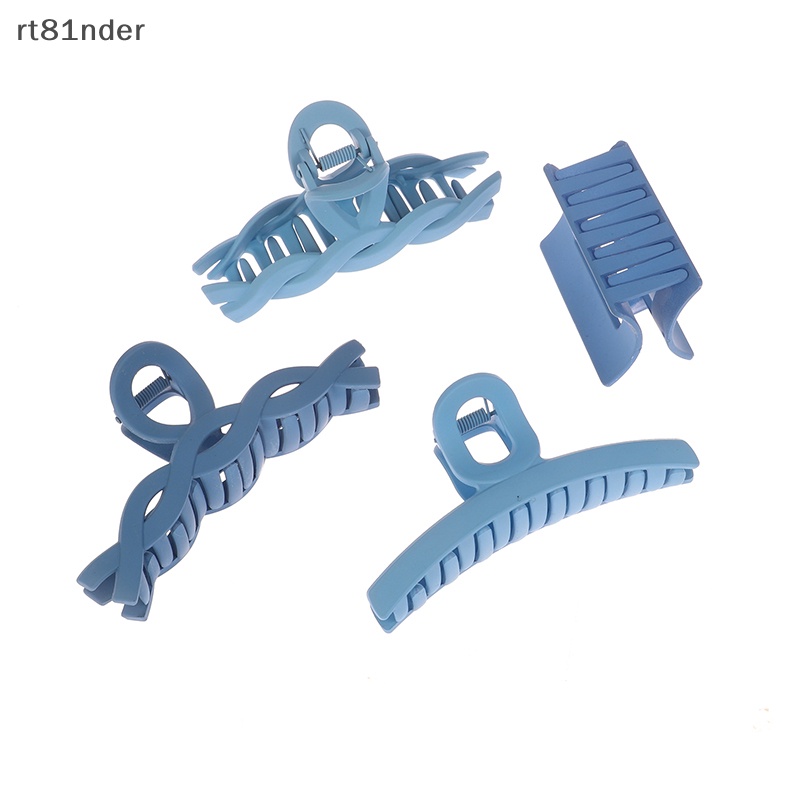 Set 8 Kẹp Tóc Càng Cua Màu Trơn Thời Trang Cho Nữ