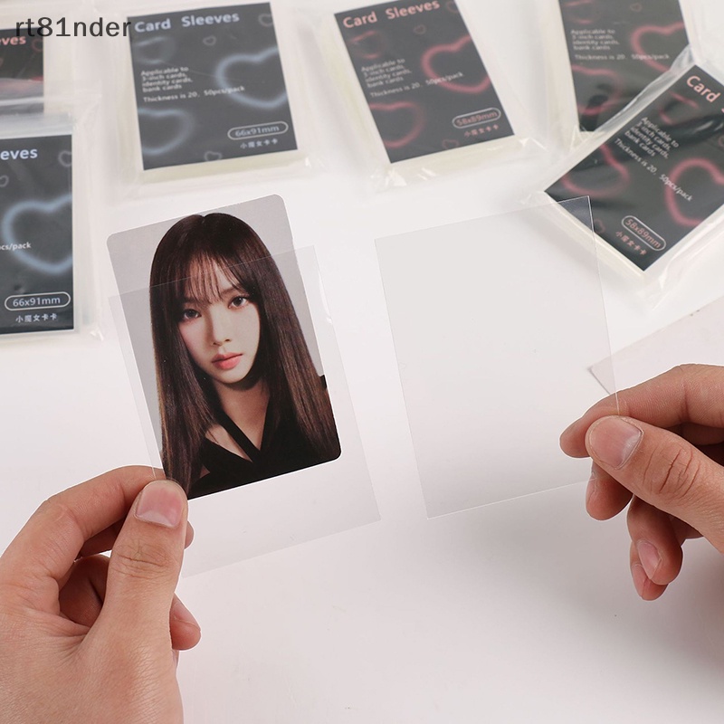 Rt 1 Túi / 50 Tấm Phim Cứng Trong Suốt Bảo Vệ Album Ảnh Không Axit CPP