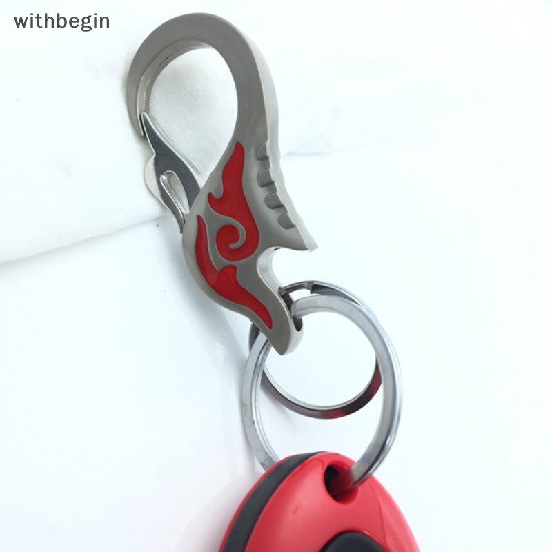 Móc Khóa Kim Loại Tráng Men Hình Ngọn Lửa Đơn Giản Độc Đáo K360 n