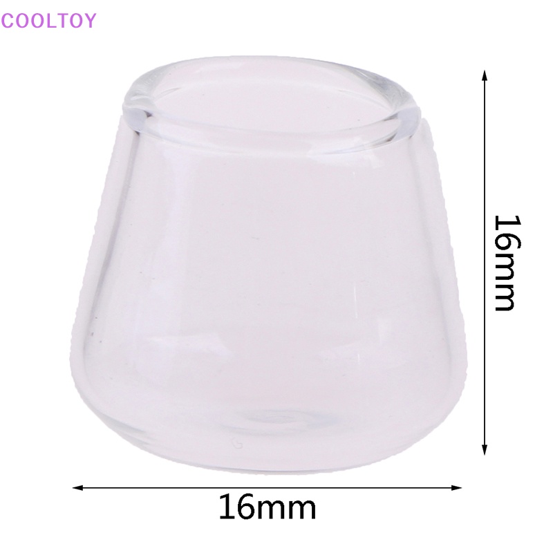 Set 5 Ly Thủy Tinh Uống Nước Mini Tỉ Lệ 1: 12 Trang Trí Nhà Búp Bê