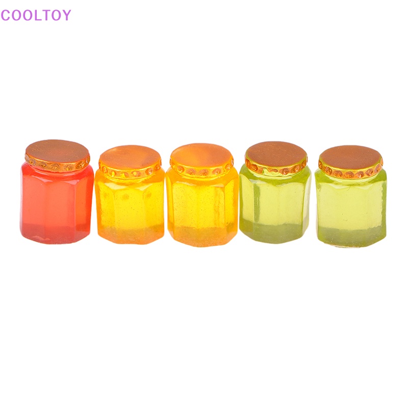 Set 5 Mô Hình Bình Mật Ong Mini Tỉ Lệ 1: 12 Trang Trí Nhà Búp Bê