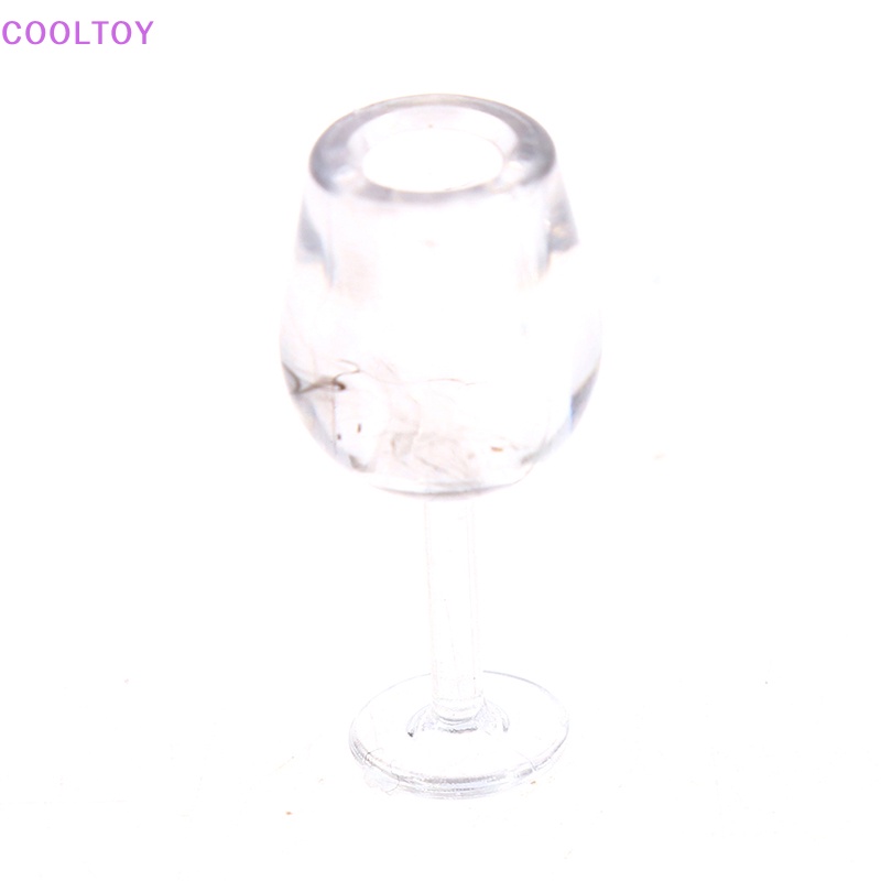 Set 10 Cốc Mini Trong Suốt Bằng Nhựa Resin Tỉ Lệ 1 / 12 Trang Trí Nhà Búp Bê