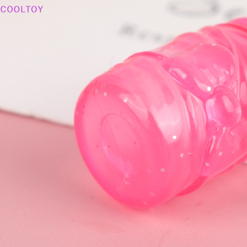 Set 2 Bình Đựng Sữa Mini Bằng Nhựa Mềm Cho Nhà Búp Bê