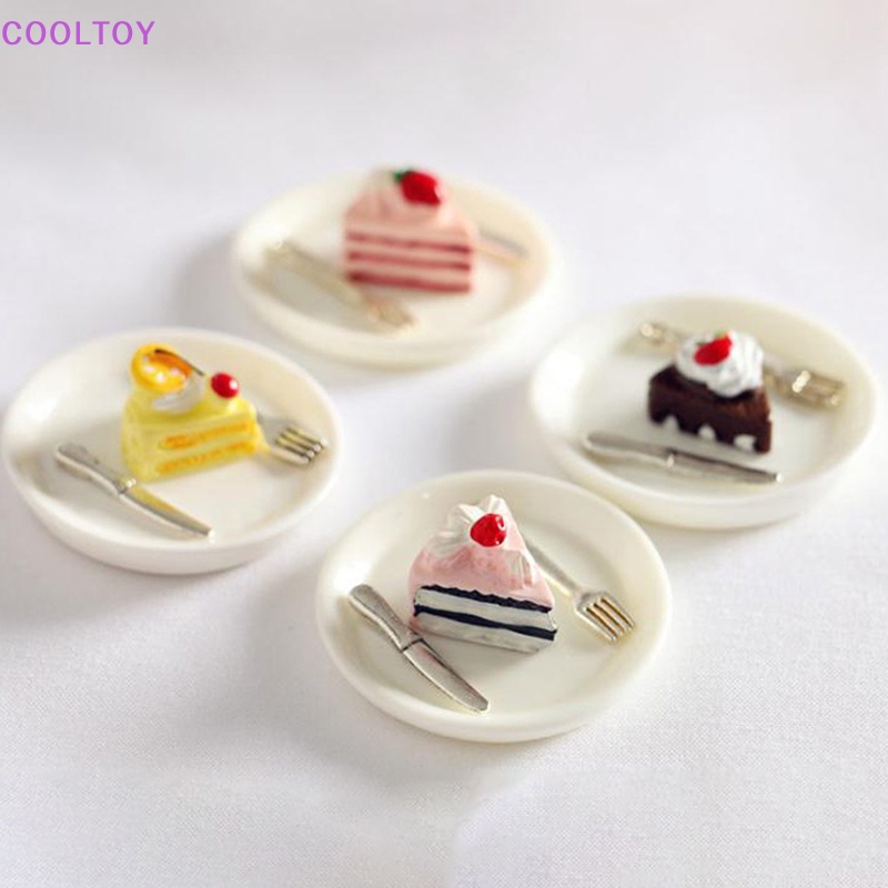 Set 4 Dĩa Mini Trang Trí Nhà Búp Bê 1 / 12 1 / 6