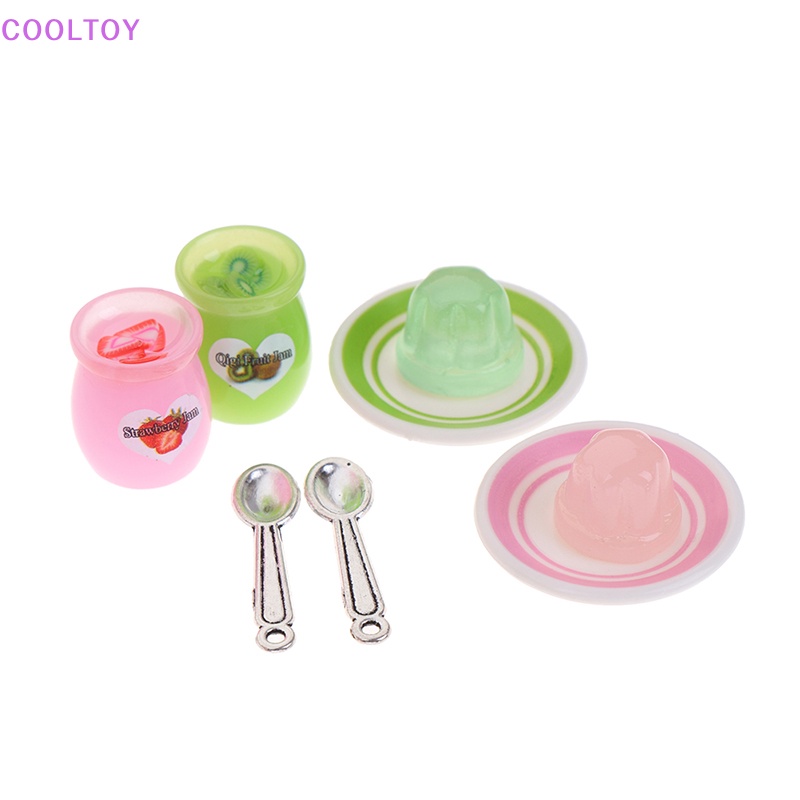 Set 4 Mô Hình Bánh Pudding 1 / 12 1 / 6 Độc Đáo Trang Trí Nhà Búp Bê