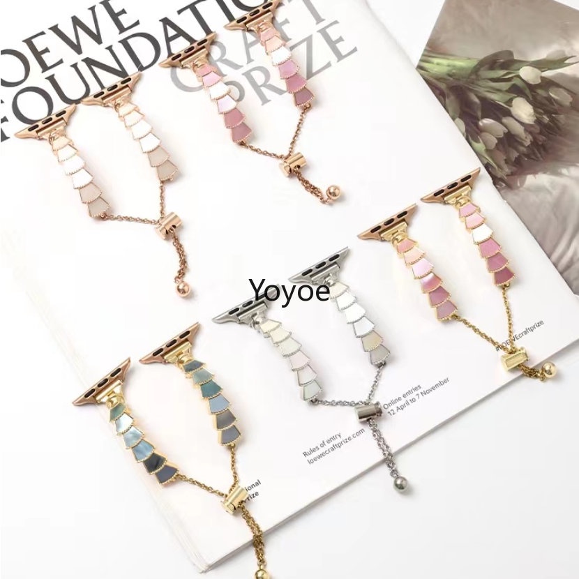 Dây Đeo Sang Trọng Cho Đồng Hồ Thông Minh Apple Watch 8 7 41mm 45mm 6 Se 5 4 3 iWatch Ultra 49mm 44MM 40MM 42MM 38MM