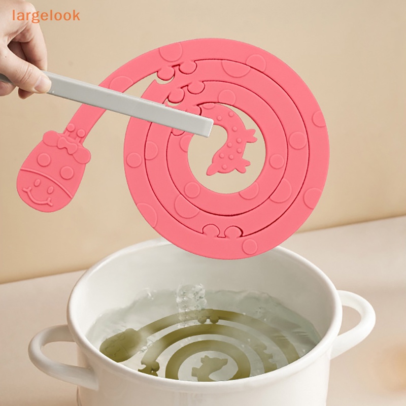 Tấm Lót Nồi / Chảo Bằng Silicone Cách Nhiệt Tiện Dụng Cho Nhà Bếp