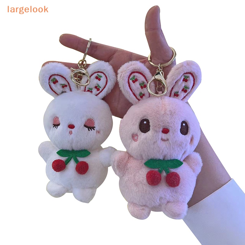1 Móc Khóa Thỏ Nhồi Bông Màu Sắc Ngọt Ngào Dễ Thương