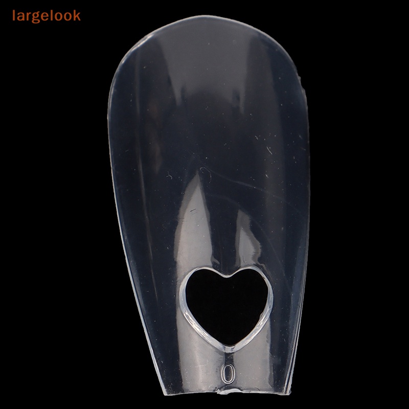 Bộ 120 Móng Tay Giả Họa Tiết Trái Tim Rỗng Bằng Acrylic Che Phủ Toàn Diện