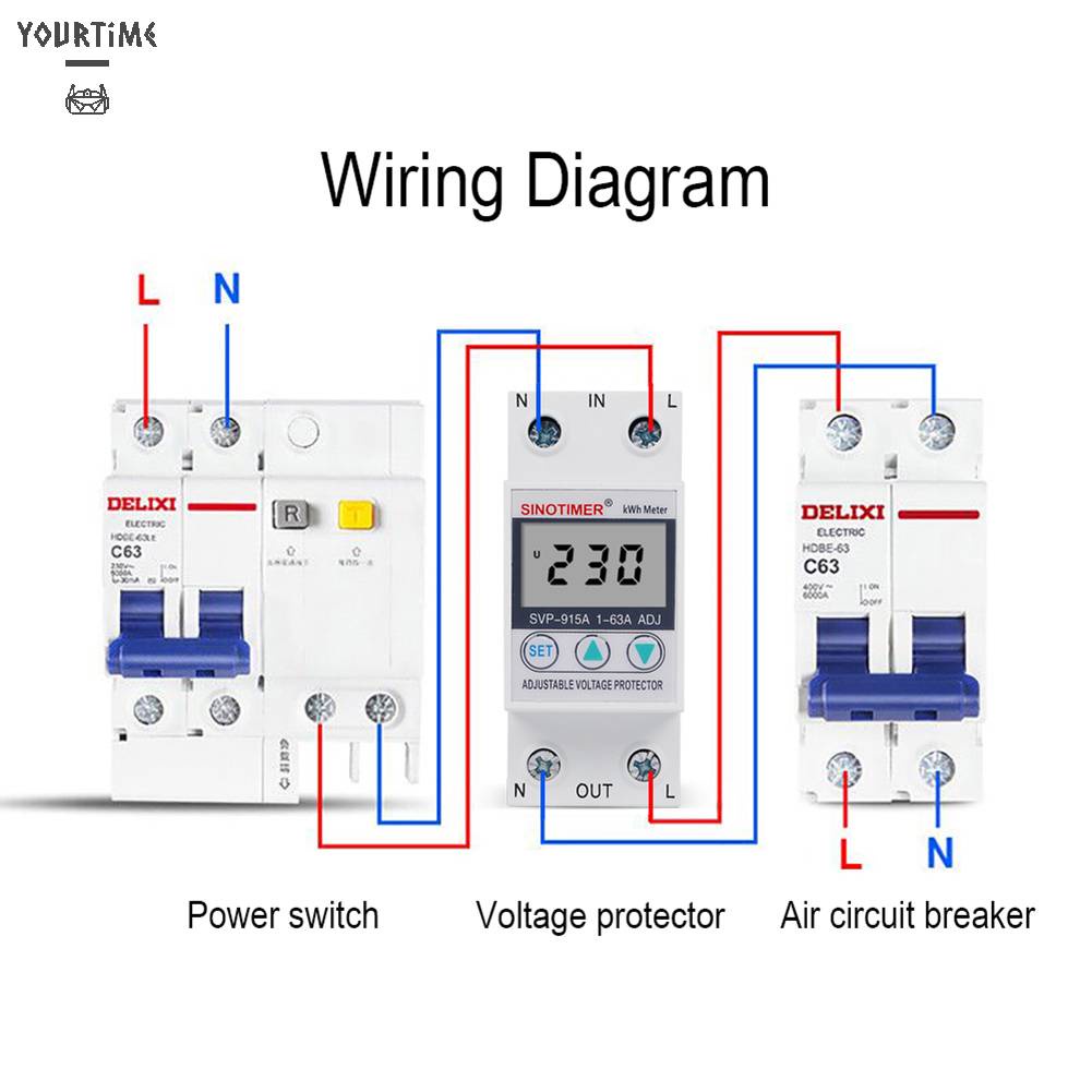 Thiết Bị Đo Điện Áp 230VAC KWH 63A / 80A Chuyên Dụng Cho Nhà Cửa