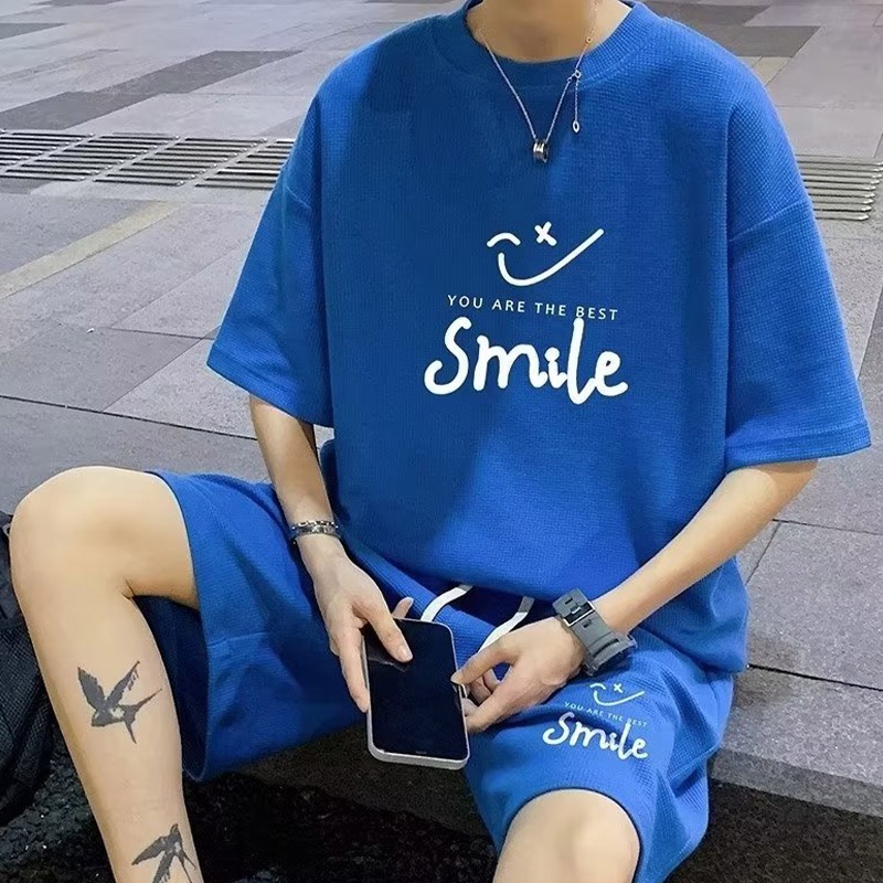 Set đồ thể thao HANLU ngắn tay phong cách năng động trẻ trung dành cho nam