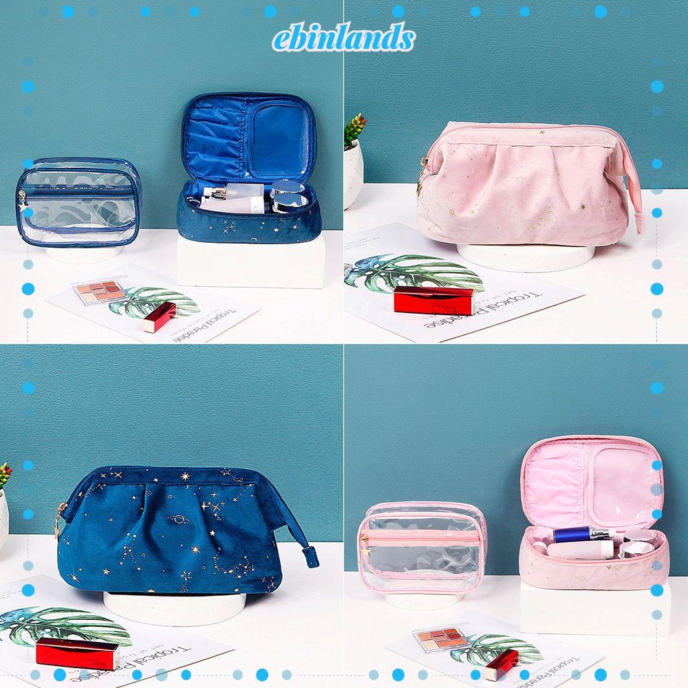 Túi Đựng Mỹ Phẩm Sức Chứa Lớn Chất Liệu Nhung Cao Cấp Thời Trang